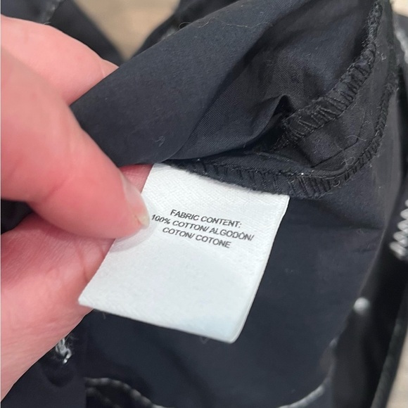 DEREK LAM 10 CROSBY COTTON POPLIN OFF SHOULDER DRESS BLACK SIZE 4 - Picture 16 of 16